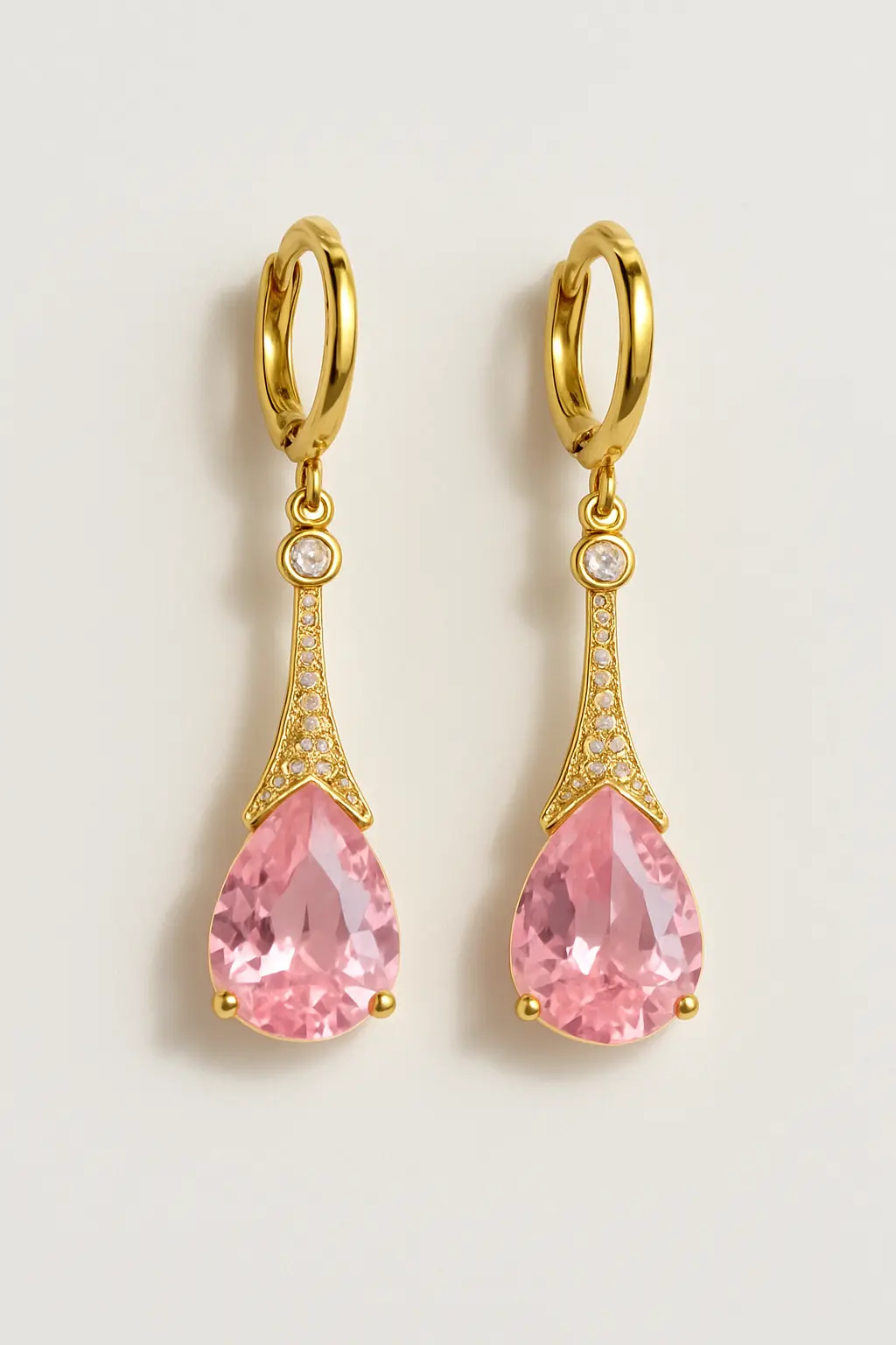 Fashionable gold color Flower Earrings For Women