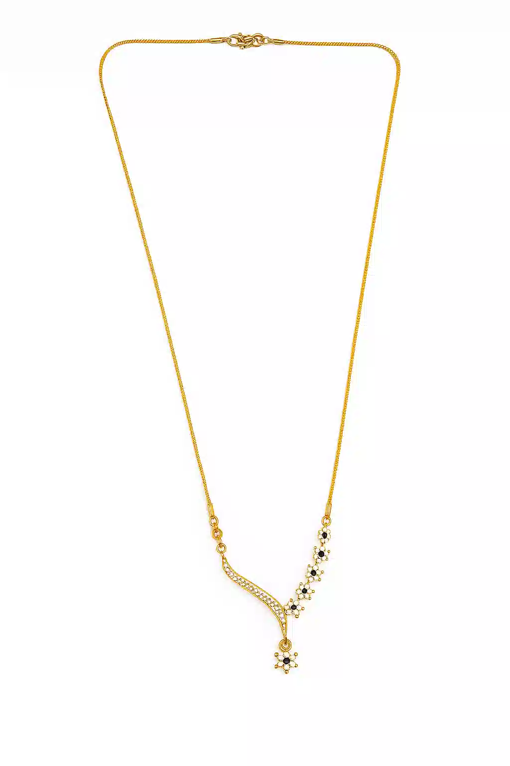 necklace gold color with stone