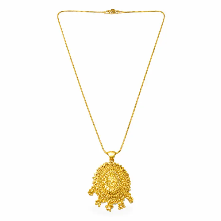 Premium Brand Gold-Polish Pendant Necklace